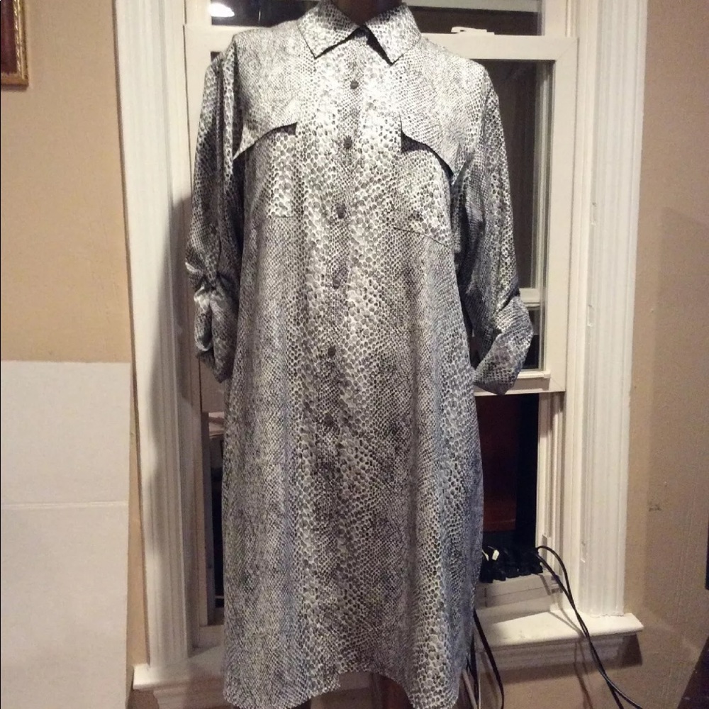Calvin Klein shirt dress plus size 0x